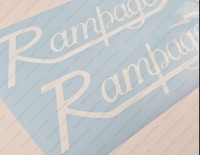 Rampage Boat Logo Decal Set of 2